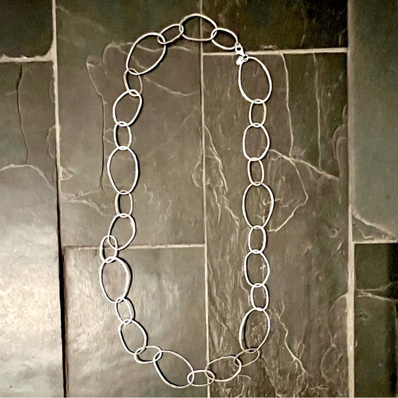 Silpada Jewelry - Silpada Sterling Silver Open Oval Link Necklace - Elegant Silver Chain